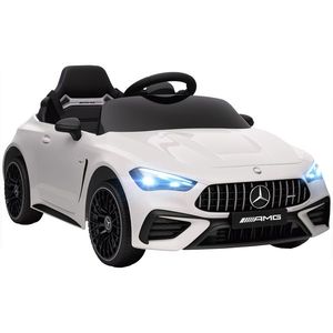 AIYAPLAY Mașină electrică copii Mercedes AMG CLE 53 12V 2 motoare telecomandă parentală 2, 4G 99 x 55 x 43 cm alb | Aosom Romania imagine