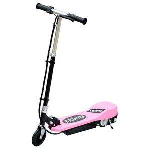 HomCom Monopattino Scooter Elettrico per Bambini 120W Pieghevole Struttura in Metallo, Rosa imagine