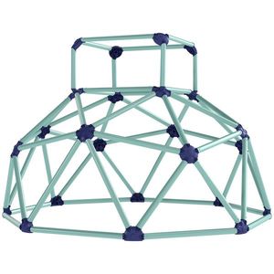 AIYAPLAY Cupolă de cățărat Ø182, 5cm rezistentă la UV, impermeabil, dom de cățărat pentru copii până la 90 kg, pentru 3-8 ani, plastic Albastru | Aosom Romania imagine