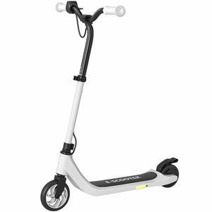 HOMCOM E-Scooter, trotinetă electrică, autonomie 6 km, de la 6 ani, cadru din oțel, negru+alb, 76 x 53 x 95cm | Aosom Romania imagine