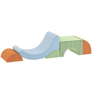 AIYAPLAY Set soft 5 piese pentru copii mici, pentru cățărat, târât, construit, ușoare, Cord, spumă, colorat | Aosom Romania imagine