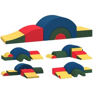 AIYAPLAY Modul motricitate bebeluși 6PCS parcurs motricitate din spumă EVA pentru copii preșcolari, multicolor | Aosom Romania imagine