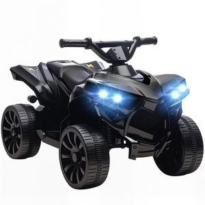 AIYAPLAY ATV Electric 6V pentru Copii, Vehicul cu 4 Roți cu Muzică și Faruri LED, pentru Vârste între 3-8 Ani, Roșu | Aosom Romania imagine