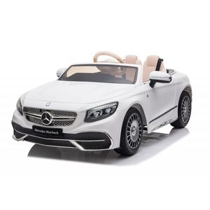 Masinuta electrica Mercedes S650 MAYBACH, 90W, 12V, PREMIUM Alb imagine