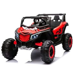 UTV electric Kinderauto Warrior 4x4, 120W, 12V, 7Ah, pentru copii 2-6 ani, echipare Premium, rosu imagine