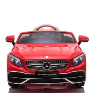 Masinuta electrica pentru copii, Mercedes S650 MAYBACH, putere 90W, baterie 12V, echipare Premium, rosie imagine