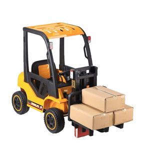 Motostivuitor electric pentru copii, Kinderauto BJD08, 90W, 12V, echipat Premium, culoare Galben imagine