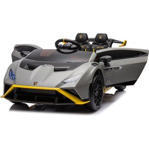 Masinuta electrica cu functie drift Lamborghini Huracan STO, putere 500W, 24V, bluetooth, gri imagine