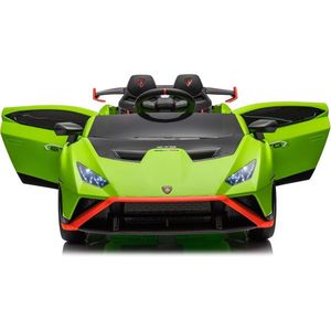 Masinuta electrica cu functie drift Lamborghini Huracan STO, putere 500W, 24V, echipare Premium, verde imagine