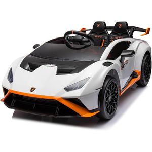 Masinuta electrica pentru copii Lamborghini Huracan STO 12V 80W Premium, alb imagine