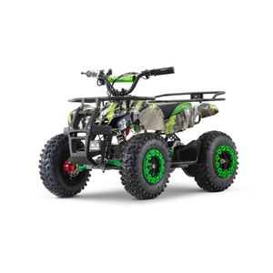 ATV electric pentru copii NITRO Torino Quad 1200W 48V snowy tyres, Green Grafiti imagine