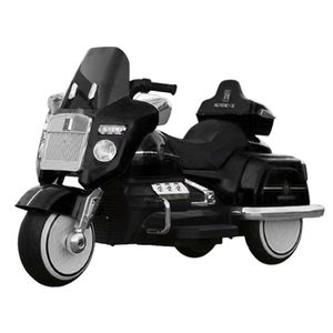 Motocicleta electrica pentru copii Chopper Royce, 80W 12V, telecomanda, bluetooth, culoare neagra imagine