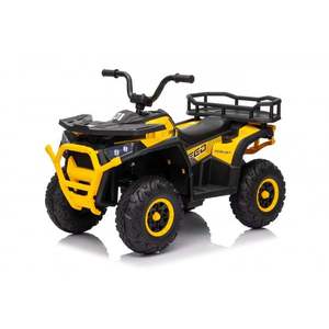 ATV electric copii 2-5 ani, Mini DESERT, 120W 12V, music player, telecomanda control parental, culoare galbena imagine