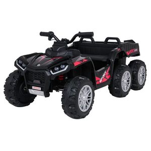 ATV electric pentru copii 2-6 ani, Kinderauto FarmQuad 6x6, 180W, 12V 14AH, roti EVA, negru imagine