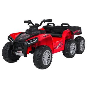 ATV electric pentru copii 2-6 ani, Kinderauto FarmQuad 6x6, 180W, 12V 14AH, roti EVA, rosu imagine