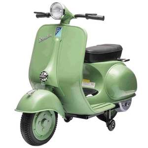 Scuter electric Piaggio VESPA 150 VL1T 110W 12V 7Ah, roti moi, scaun tapitat, culoare verde imagine