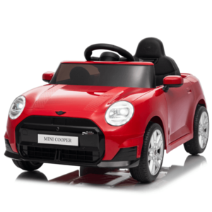 Masinuta electrica pentru copii, Mini COOPER 90W 12V 7Ah, roti EVA, scaun tapitat, rosie imagine