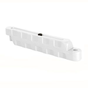 Bariera modulara delimitare traseu karting, piste sau parcari, HDPE, umplere cu apa, anti-impact, rezistenta UV, interior exterior 100x12x18 cm, alb imagine