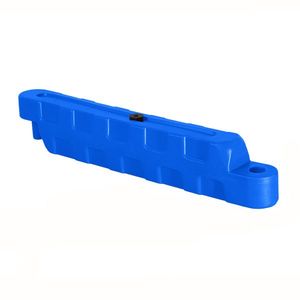 Bariera modulara delimitare traseu karting, piste sau parcari, HDPE, umplere cu apa, anti-impact, rezistenta UV, interior exterior 100x20x25 cm, albastru imagine