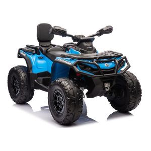 ATV electric pentru 2 copii Can Am Outlender 800W 24V Bombardier, culoare albastra imagine