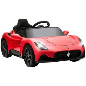 AIYAPLAY Mașină Electrică pentru Copii 3-6 Ani cu Telecomandă, Muzică, Claxon și Faruri LED, 105x65.5x42 cm, Roșu | Aosom Romania imagine