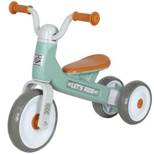 AIYAPLAY Bicicletă fără pedale pentru copii 1-3 ani până la 20 kg, 3 roți silențioase, 69 x 40 x 49 cm, verde | Aosom Romania imagine
