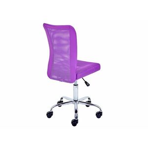 Scaun de birou pentru copii Bonnie, Inter Link, 43x42x88-98 cm, rotativ, metal/poliuretan, violet imagine