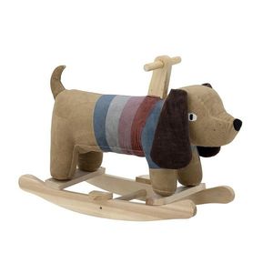 Balansoar pentru copii, Bloomingville, Charlie, 66x34x51 cm, poliester/lemn de plop, multicolor imagine
