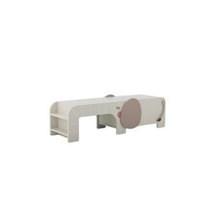 Bancheta, Bloomingville, Ferdinand, 110x36x32 cm, FSC 100%, MDF, gri/alb imagine
