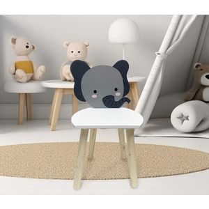 Scaun pentru copii Elefant, U-grow, 30x29x7 cm, MDF, multicolor imagine
