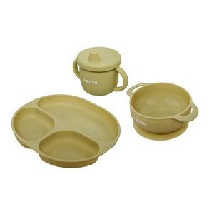 Set diversificare U-grow, 3 piese, silicon, verde imagine
