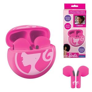 Casti wireless intraauriculare pentru copii Barbie, LEXIBOOK, roz imagine