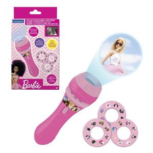 Lanterna cu proiector Barbie, LEXIBOOK, roz imagine
