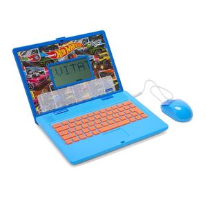 Laptop educational bilingv Ro/En pentru copii Hot Wheels, LEXIBOOK, 5.1x9.7 cm, albastru imagine