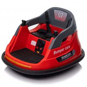 Masinuta busitoare pentru copii, Kinderauto Bumper, telecomanda control parental, 70W 12V, culoare rosie imagine