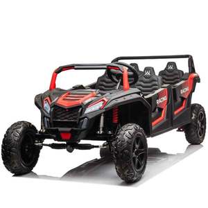 UTV electric pentru copii 4-8 ani, Kinderauto Racing, 4 locuri, 600W, 48V 14Ah, echipare premium, rosu imagine