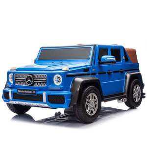 Masinuta electrica copii 5-14 ani, Mercedes G650 Maybach XXL, 24V 14Ah, 2 locuri, roti gonflabile, albastra imagine