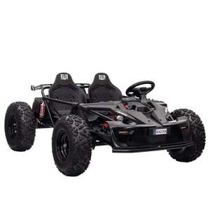 Buggy electric pentru 2 copii, Kinderauto General, 800W, 48V, 20Ah, roti gonflabile, music player, negru imagine