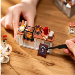 Puzzle 3D 183 piese - Minicasuta Diy - Coffee Shop | Robotime imagine