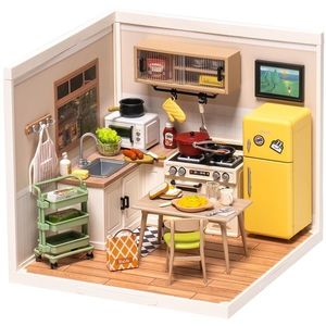 Puzzle 3D - Minicasuta - Happy Meals Kitchen | Robotime imagine