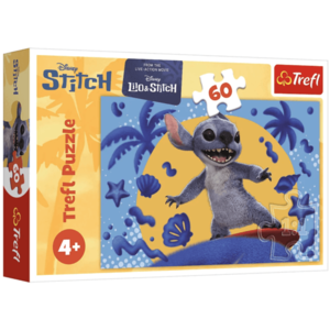 Puzzle 60 piese - Lilo & Stitch (A Day with Stitch) - Trefl | Trefl imagine