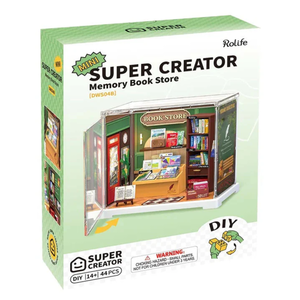 Puzzle 3D 44 piese - Minicasuta Memory Book Store | Robotime imagine