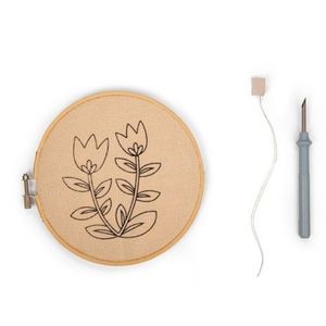 Set creativ broderie - Tulips | Kikkerland imagine