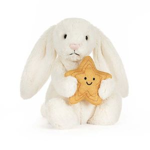 Jucarie de plus - Cream Bunny cu stea | Jellycat imagine