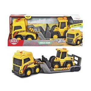 Set 2 utilaje - Trailer si Excavator cu sunete si lumini - Volvo | Dickie Toys imagine