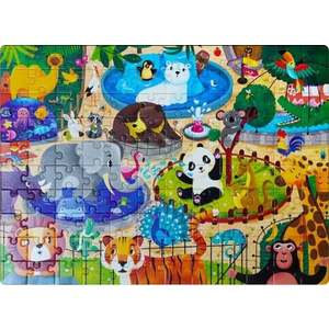 Puzzle Fosforescent - Zoo, 120 piese | Mimorello imagine