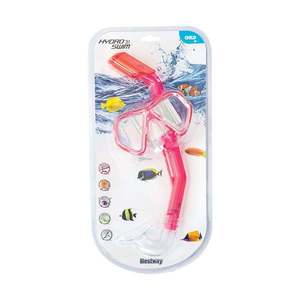 Set pentru inot cu masca si tub Bestway Glider, Roz imagine