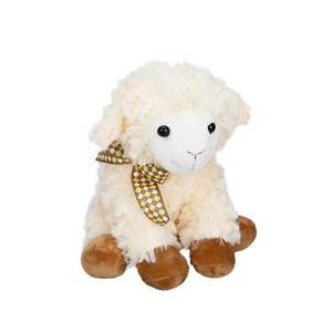Jucarie de plus, Puffy Friends, Miel cu fundita maro, 24 cm imagine
