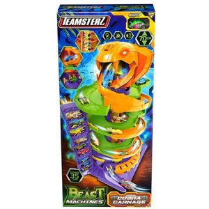 Set de joaca cu masinuta, Teamsterz Beast Machines, Cobra Carnage, 70 cm imagine
