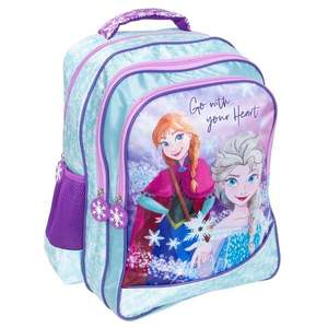 Ghiozdan cu 3 compartimente, Disney Frozen, Go with your heart imagine